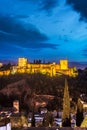 The Alhambra in Granada, Andalusia, Spain Royalty Free Stock Photo