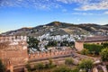 Alhambra Granada Cityscape Old Walls Andalusia Spain