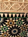 Alhambra in Granada, detailed decoration and art Royalty Free Stock Photo