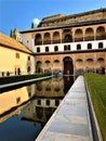 Alhambra in Granada, palace, garden and water