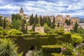 Alhambra in Granada, Spain Royalty Free Stock Photo