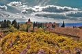 Alhambra of Granada from the upper gardens of the Generalife Royalty Free Stock Photo