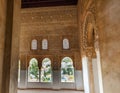 Alhambra Moorish Wall Designs City View Granada Andalusia Spain Royalty Free Stock Photo