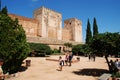 Alhambra Palace Castle, Granada. Royalty Free Stock Photo