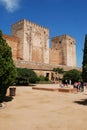 Alhambra Palace Castle, Granada. Royalty Free Stock Photo