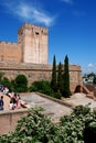 Alhambra Palace castle, Granada. Royalty Free Stock Photo