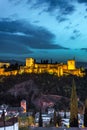 The Alhambra in Granada, Andalusia, Spain Royalty Free Stock Photo