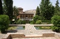 Alhambra Palace garden in Granada, Andalusia, Spain, Europe Royalty Free Stock Photo