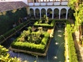 Alhambra, palace and garden located in Granada, Andalusia, Spain. Royalty Free Stock Photo