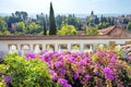 Alhambra palace gardens. Granada, Andalusia, Spain Royalty Free Stock Photo