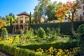 Alhambra palace gardens. Granada, Andalusia, Spain Royalty Free Stock Photo