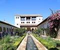 Alhambra Palace - medieval moorish castle in Granada, Andalusia, Spain