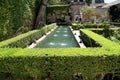 Alhambra Palace - medieval moorish castle in Granada, Andalusia, Spain