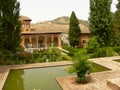 Alhambra parc view Royalty Free Stock Photo