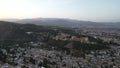 The Alhambra, perched majestically atop a hill in Granada, Spain