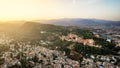 The Alhambra, perched majestically atop a hill in Granada, Spain Royalty Free Stock Photo