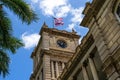Ali`iolani Hale clock tower, Honolulu Hawaii Royalty Free Stock Photo