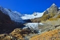 Alibek glacier Royalty Free Stock Photo