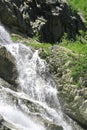 Alibek Waterfall. Dombay Mountains. The Northern Caucas Royalty Free Stock Photo
