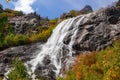 Alibek waterfall in Karachay-Cherkessia Russia Royalty Free Stock Photo