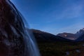 The Alibek waterfall and valley view