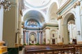 Ornate interior Saint Maria church Alcalali typically historic Mediterranean design and style, Spain Royalty Free Stock Photo