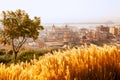 Alicante cityscape skyline in mediterranean sea