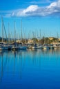 Alicante Denia Nautic marina in blue Mediterranean