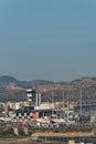 Alicante/Elche International Airport at sunset Royalty Free Stock Photo