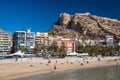 Alicante beach and castle