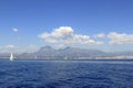 Alicante province white coast sailboat sailing