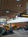 Terminal interior area for arrival travel passenger in the airport