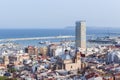 Alicante, Spain; June 30, 2020; general view from above of alicante in summer