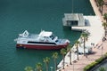 Alicante, Spain - SEPTEMBER 2015: Touristic Boat in Marina