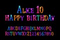 Alice 10 font children`s