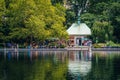 The Alice Hochstader & Edward A. Kerbs Memorial at the Conservatory Water in Central Park, Manhattan, New York City Royalty Free Stock Photo