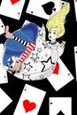 Alice and playing cards
