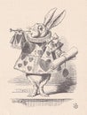 Alice`s Adventures in Wonderland - Illustration from 1907 Royalty Free Stock Photo