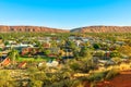 Alice Springs aerial view Royalty Free Stock Photo