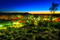 Alice Springs aerial view at night Royalty Free Stock Photo