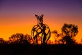 Roger Kangaroo bodybuilder sculpture