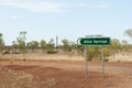 Alice Springs Road Sign - Australia Royalty Free Stock Photo