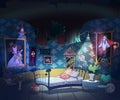 Alice in Wonderland, kids book illustration. Royalty Free Stock Photo