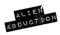 Alien Abduction rubber stamp