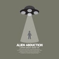 Alien Abduction With UFO Spaceship Royalty Free Stock Photo