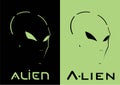 Alien. Alien head. Alien face. Green Mask. Racer. Rider. Pilot.