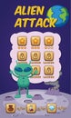 Alien attack game concept