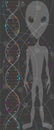 Alien-DNA-2 Royalty Free Stock Photo