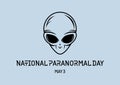 National Paranormal Day vector