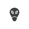 Alien face with large eyes vector icon Royalty Free Stock Photo